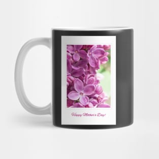 Purple Lilac for Mother's Day Greeting Card Mug